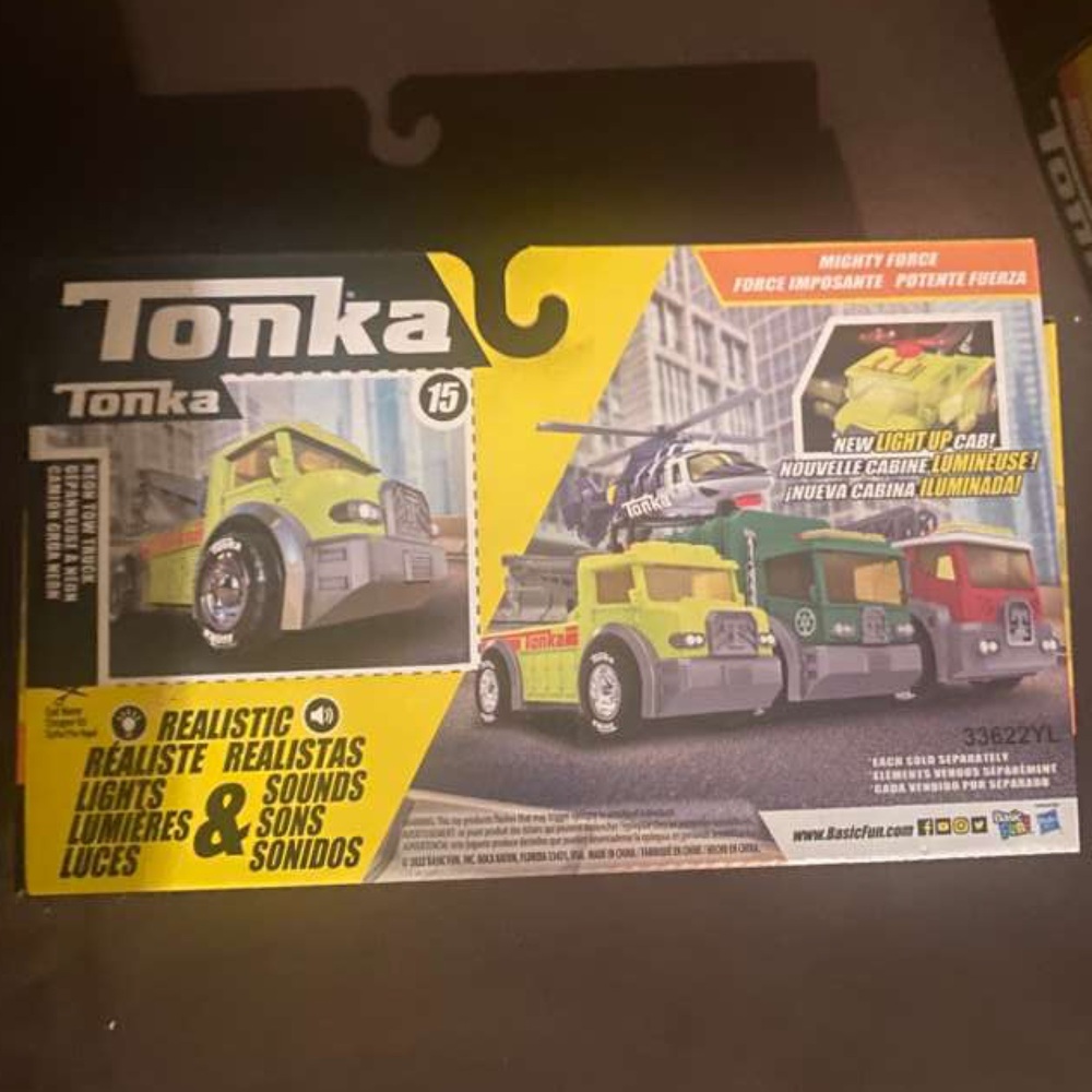 Tonka Yellow Toy Truck Double Two Trucks